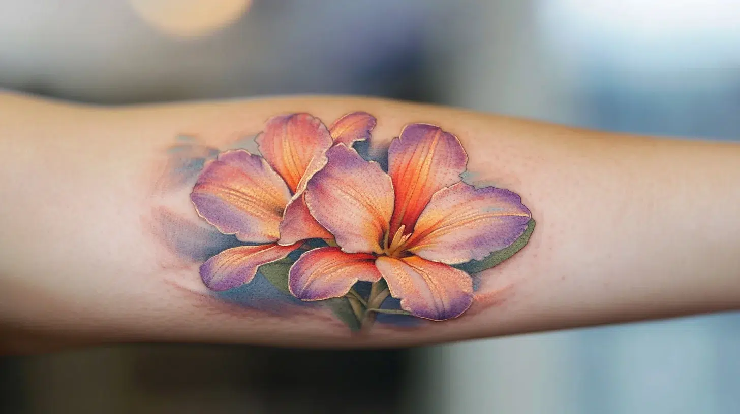 freesia en tatouage