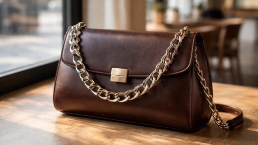 découvrez le sac cuir avec chaîne, l'accessoire essentiel alliant style et praticité pour accompagner tous vos déplacements avec élégance.