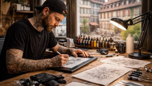 découvrez les coulisses d'un tatoueur à colmar et plongez dans le processus créatif qui transforme une idée en œuvre d'art sur peau.