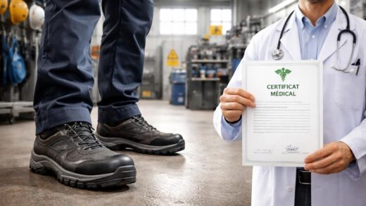 découvrez comment les chaussures de sécurité et le certificat médical contribuent à prévenir les accidents au travail en assurant protection et conformité.